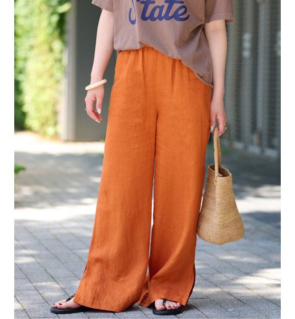JOURNAL STANDARD relume「《追加2》麻スリットイージーパンツ」|その他|