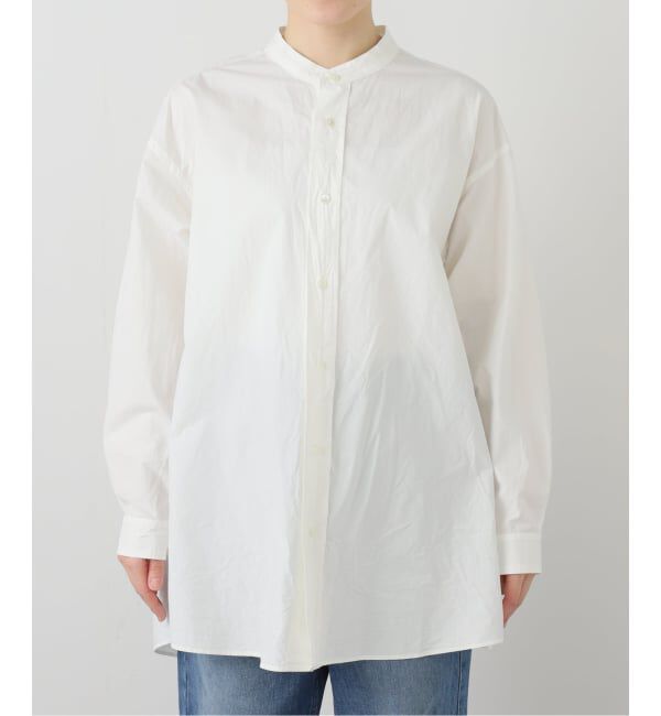 journal standard luxe「60コットン スタンドカラーギャザーシャツ」|シャツ・ブラウス|