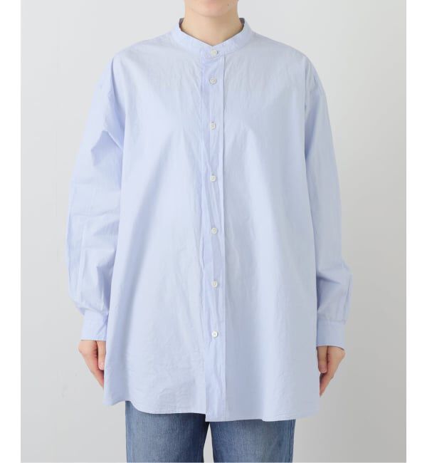 journal standard luxe「60コットン スタンドカラーギャザーシャツ」|シャツ・ブラウス|