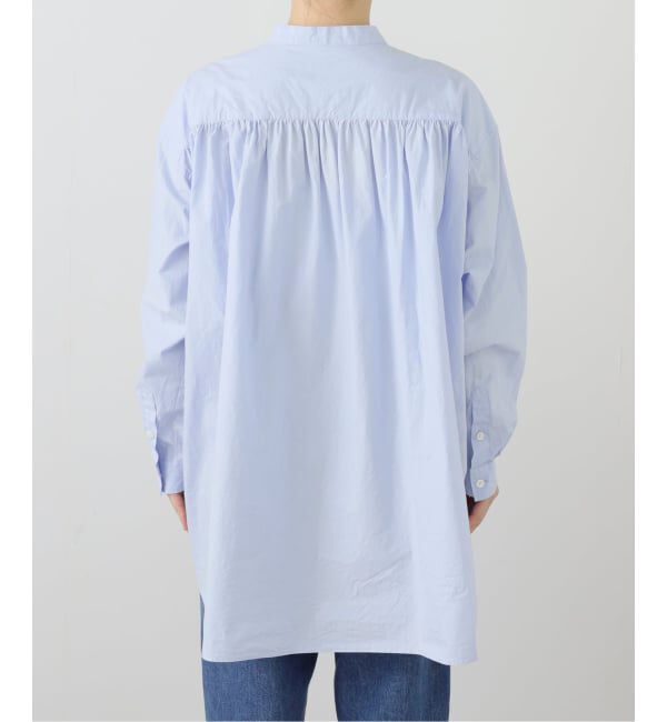 journal standard luxe「60コットン スタンドカラーギャザーシャツ」|シャツ・ブラウス|