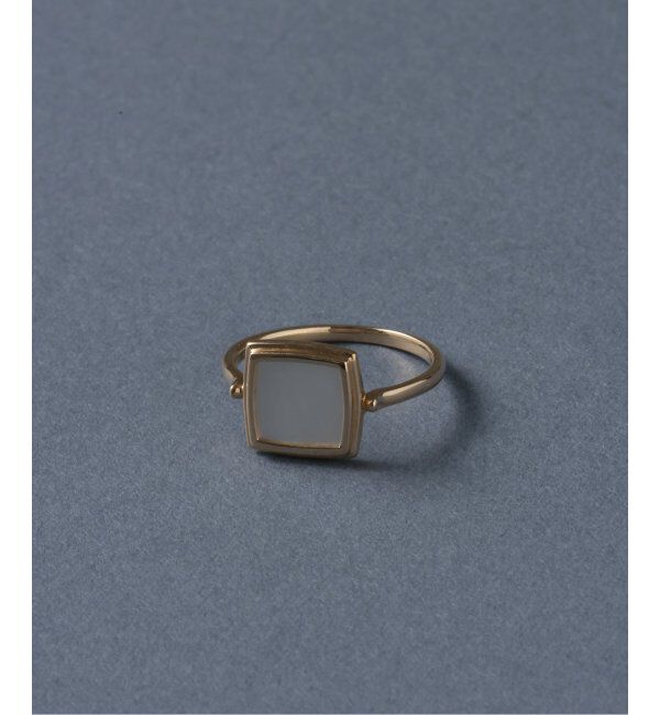 Lilas by Spick&Span「スクエアシェルリング K10」|リング|