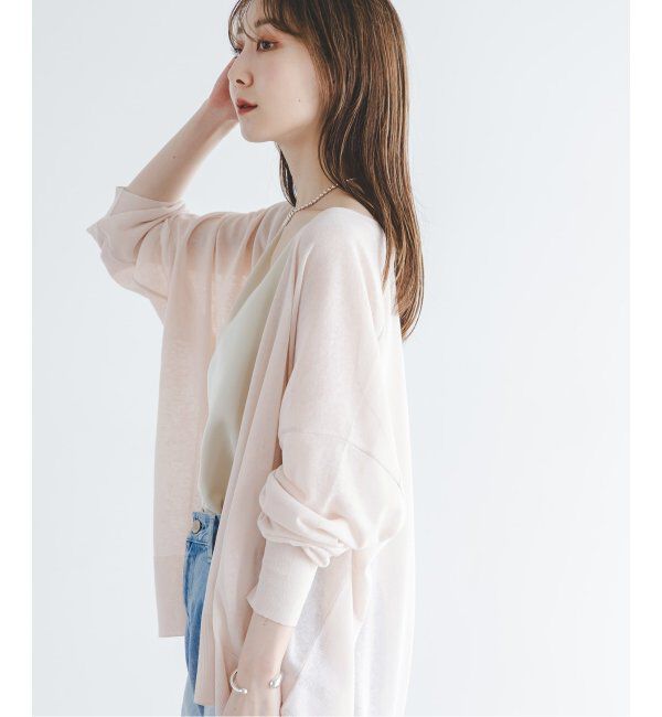 NOBLE「18Gシアーオーバーサイズカーディガン」|カーディガン|