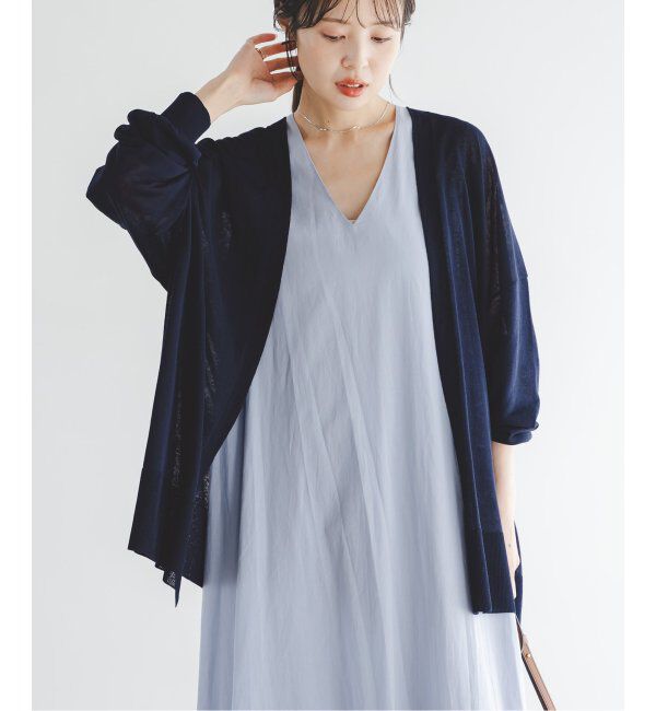 NOBLE「18Gシアーオーバーサイズカーディガン」|カーディガン|