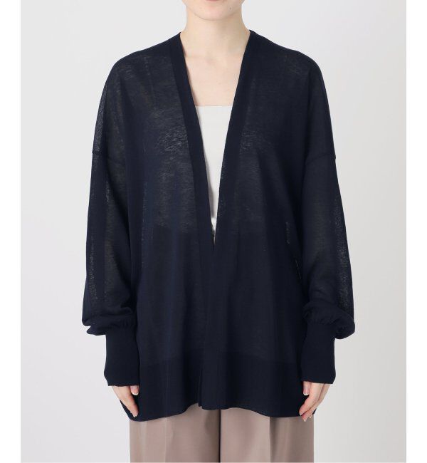 NOBLE「18Gシアーオーバーサイズカーディガン」|カーディガン|