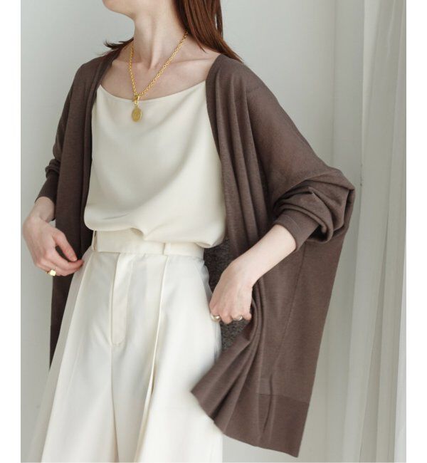 NOBLE「18Gシアーオーバーサイズカーディガン」|カーディガン|