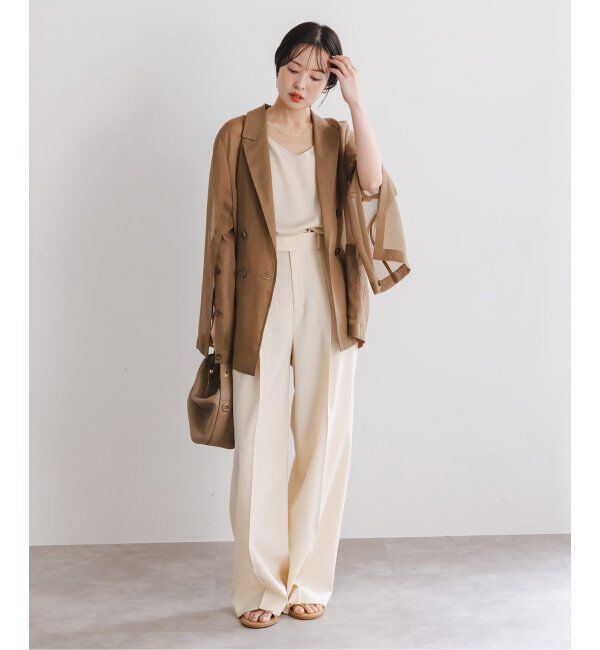 NOBLE「プレーンサテン2WAYキャミ」|キャミソール|