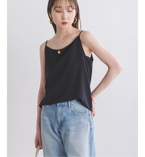 NOBLE「プレーンサテン2WAYキャミ」|キャミソール|