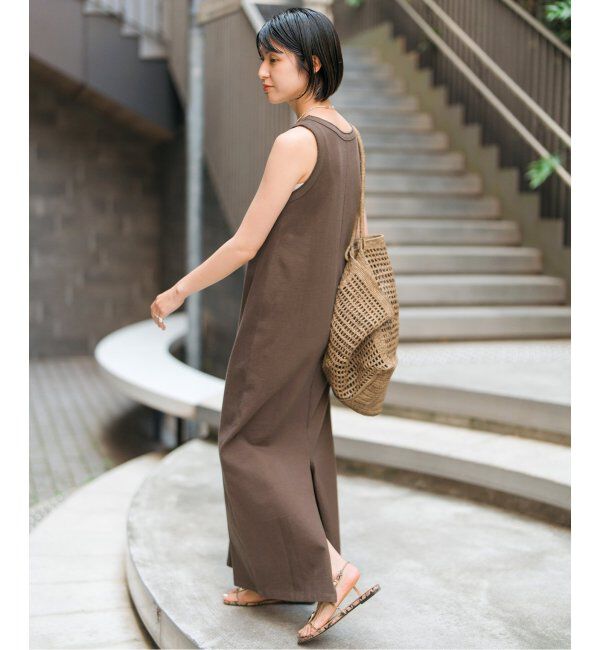 Spick and Span「《追加》天竺アメスリロングワンピース」|ワンピース|