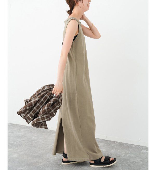 Spick and Span「《追加》天竺アメスリロングワンピース」|ワンピース|