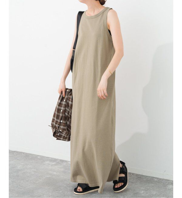 Spick and Span「《追加》天竺アメスリロングワンピース」|ワンピース|