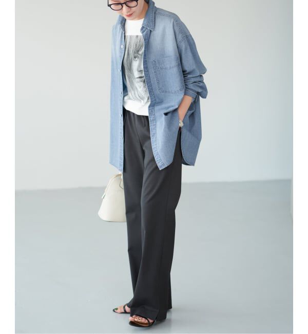 Spick and Span「シャンブレールーズシャツ」|シャツ・ブラウス|