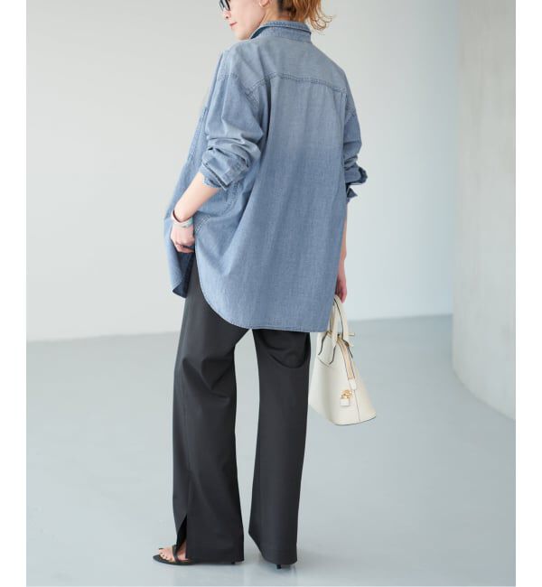 Spick and Span「シャンブレールーズシャツ」|シャツ・ブラウス|