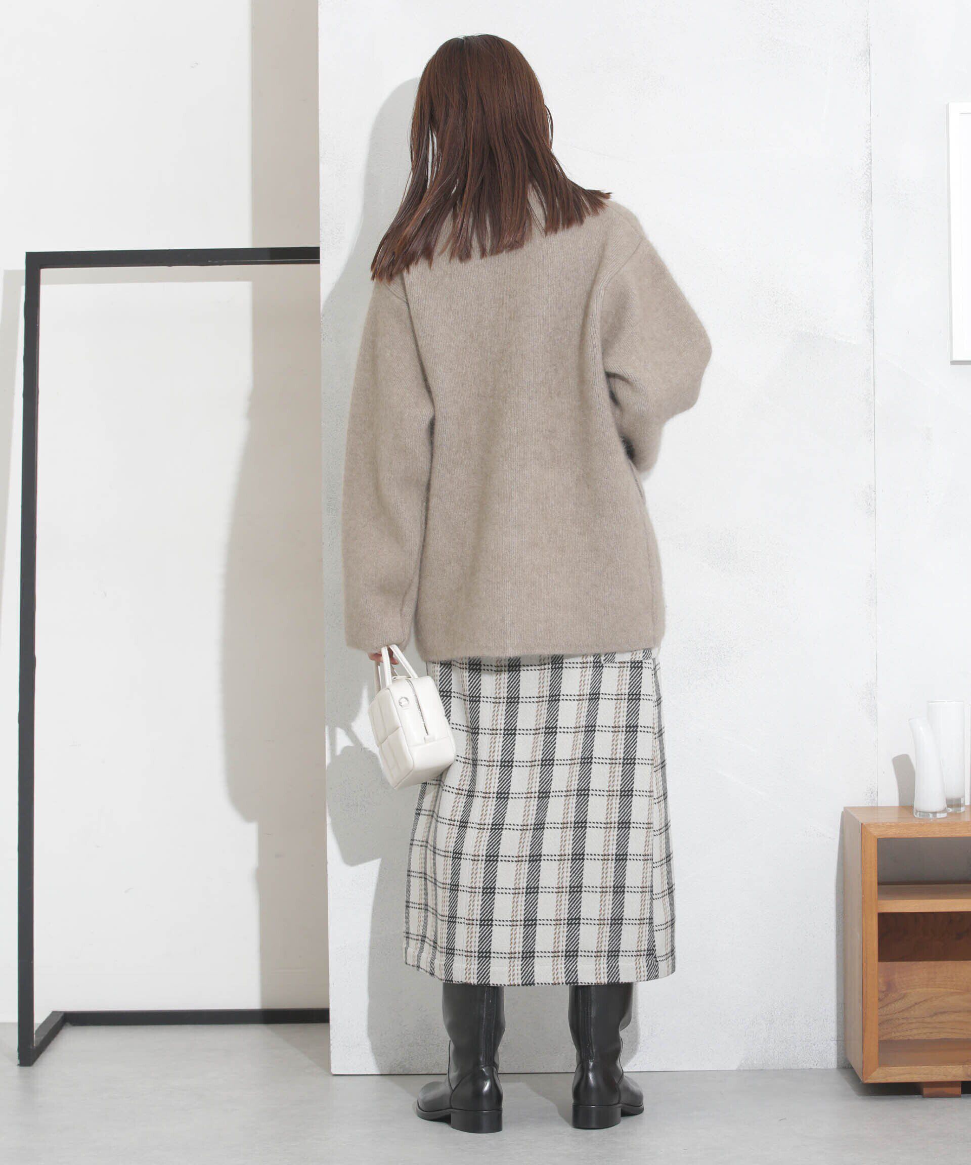 nano･universe「ポケットチェックスカート」|スカート|