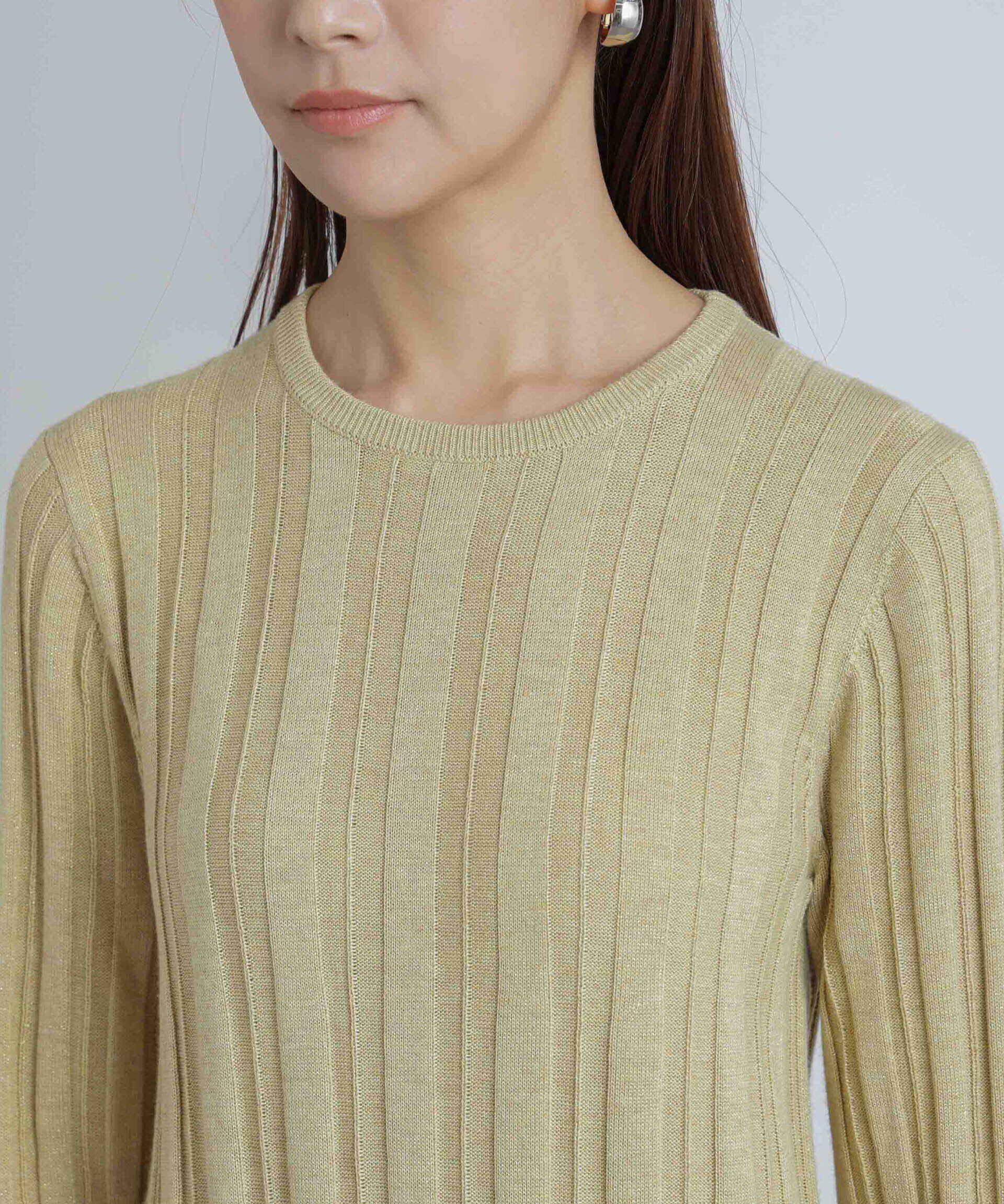 nano･universe「ワイドリブラメニットワンピース」|ワンピース|