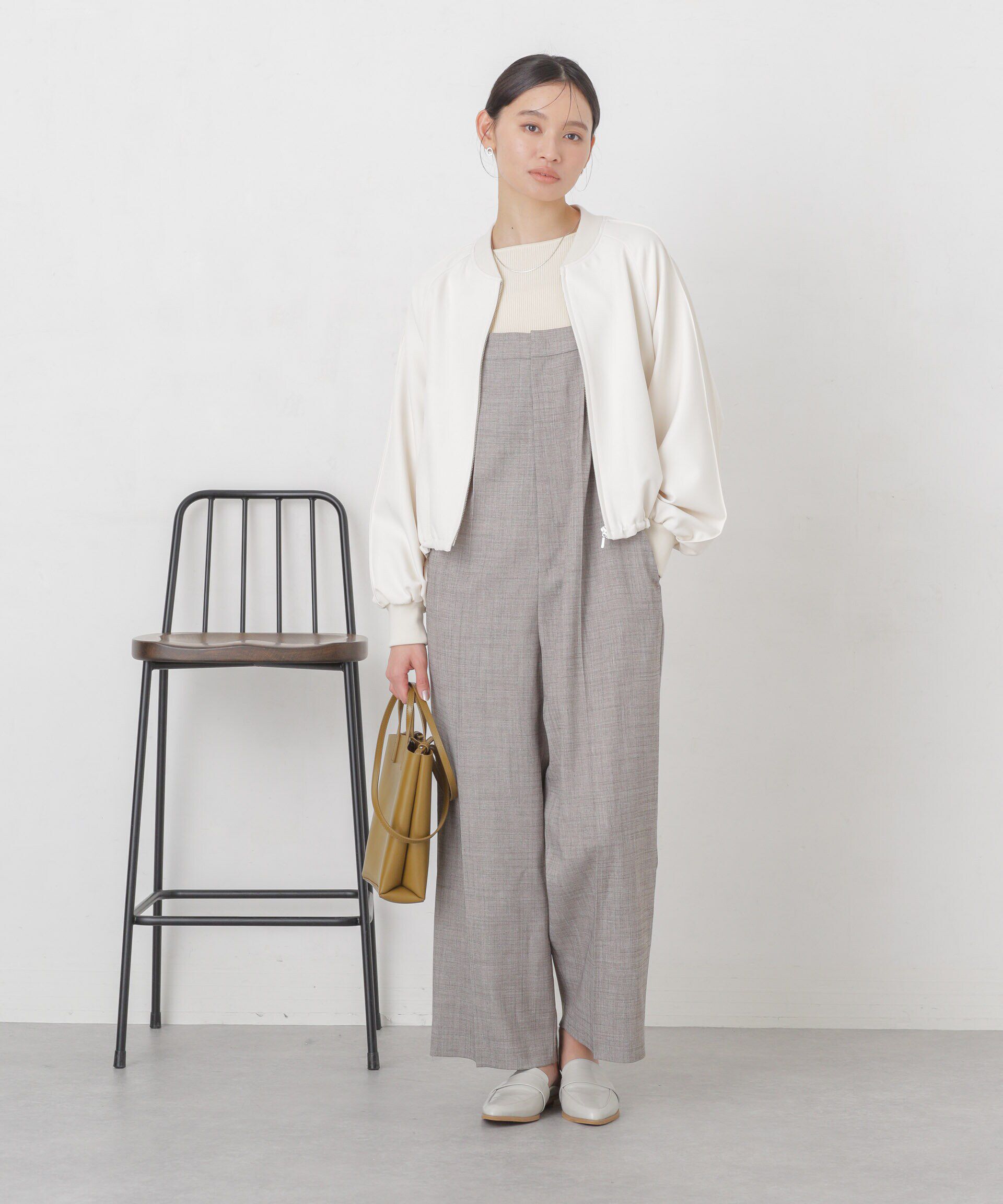 nano･universe「ダブルクロスリブブルゾン」|ブルゾン・スタジャン|