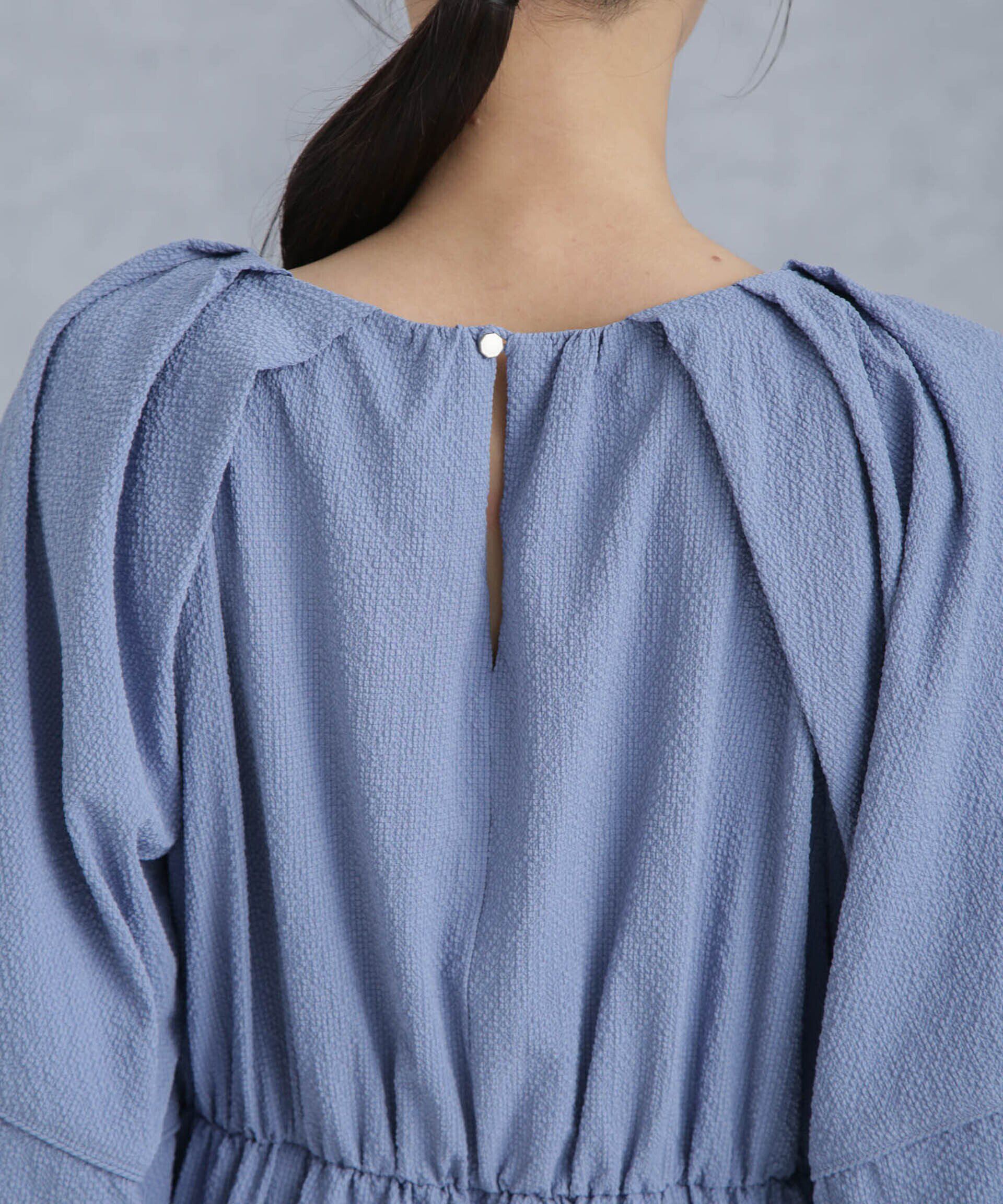 nano･universe「マイクロサッカーボリュームスリーブワンピース」|ワンピース|