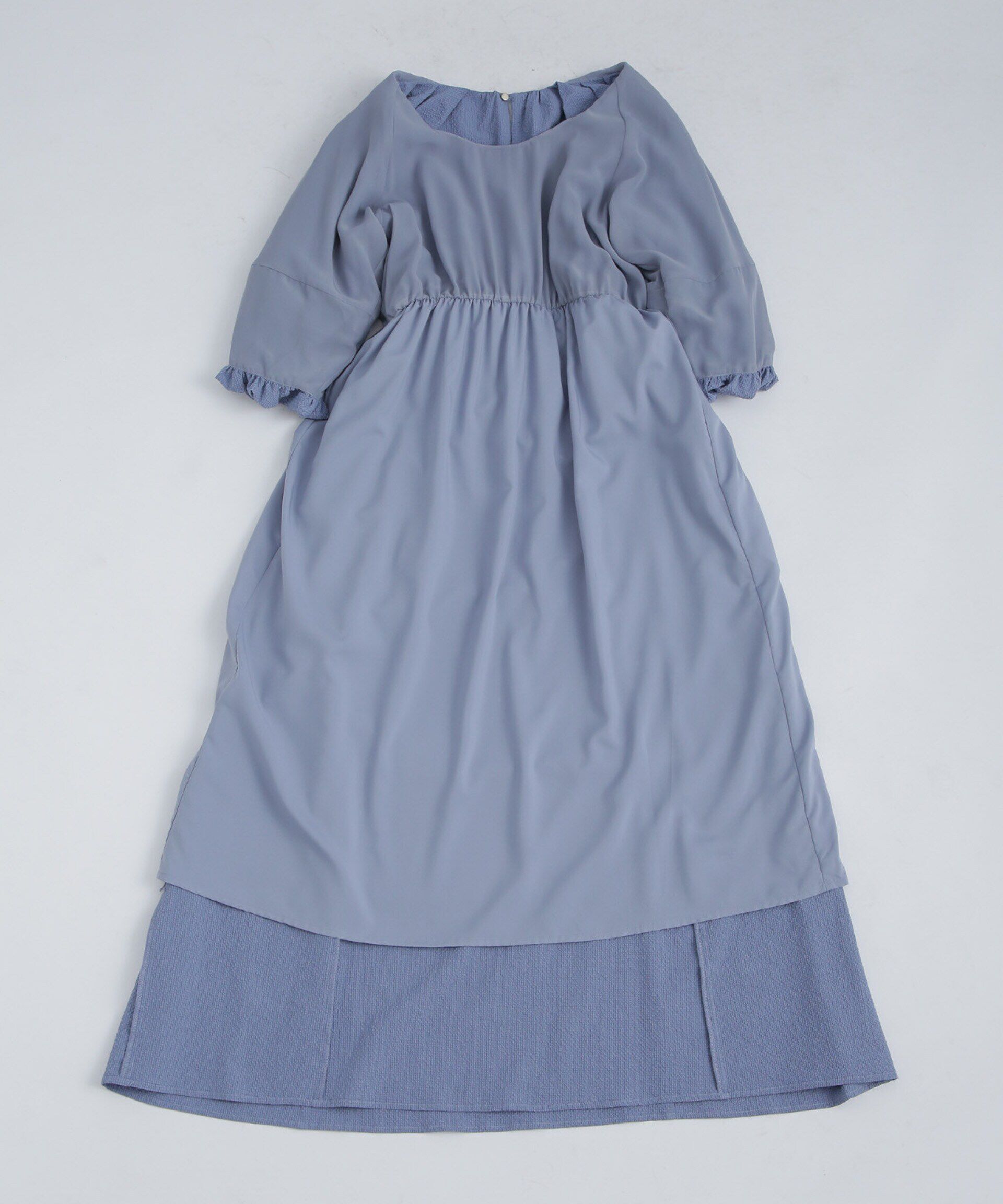 nano･universe「マイクロサッカーボリュームスリーブワンピース」|ワンピース|