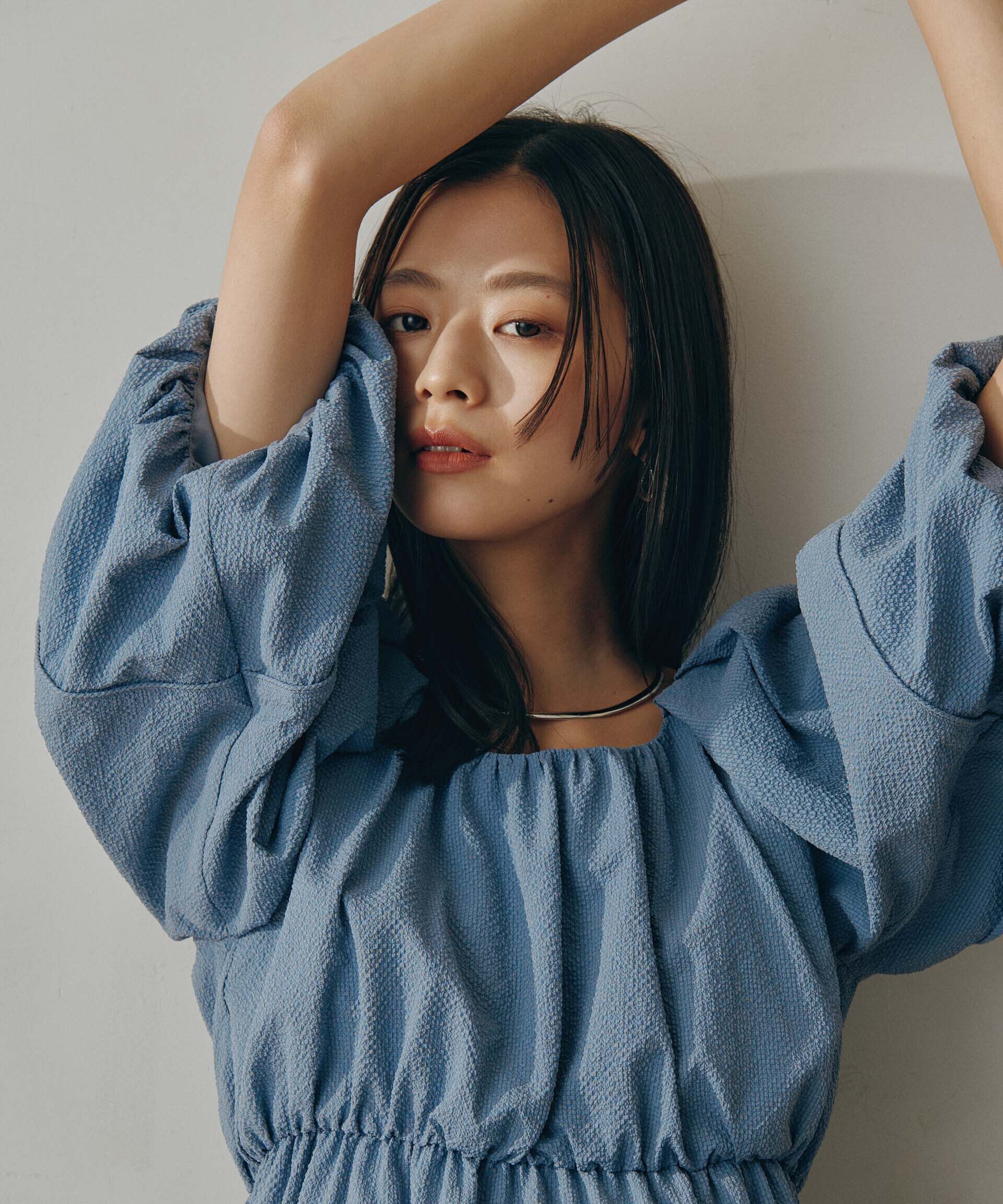 nano･universe「マイクロサッカーボリュームスリーブワンピース」|ワンピース|