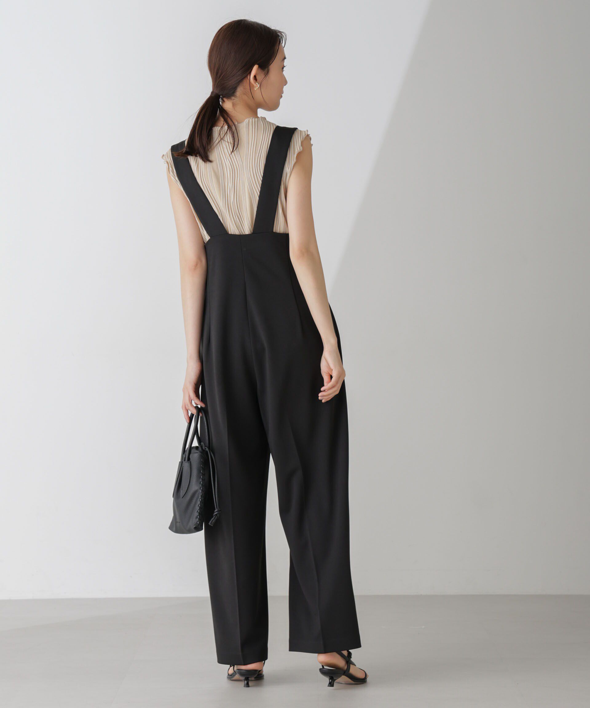 nano･universe「サス付きハイウエストパンツ」|ワンピース|