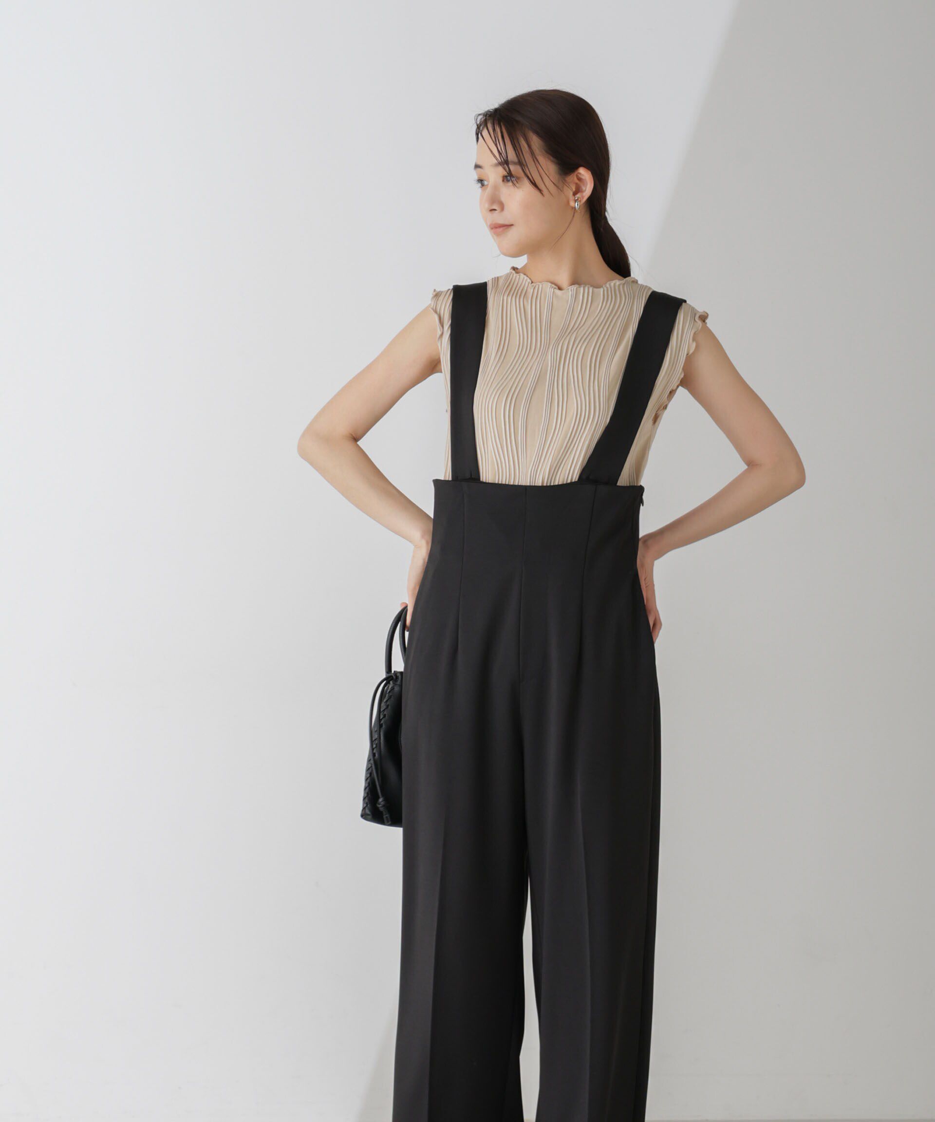 nano･universe「サス付きハイウエストパンツ」|ワンピース|