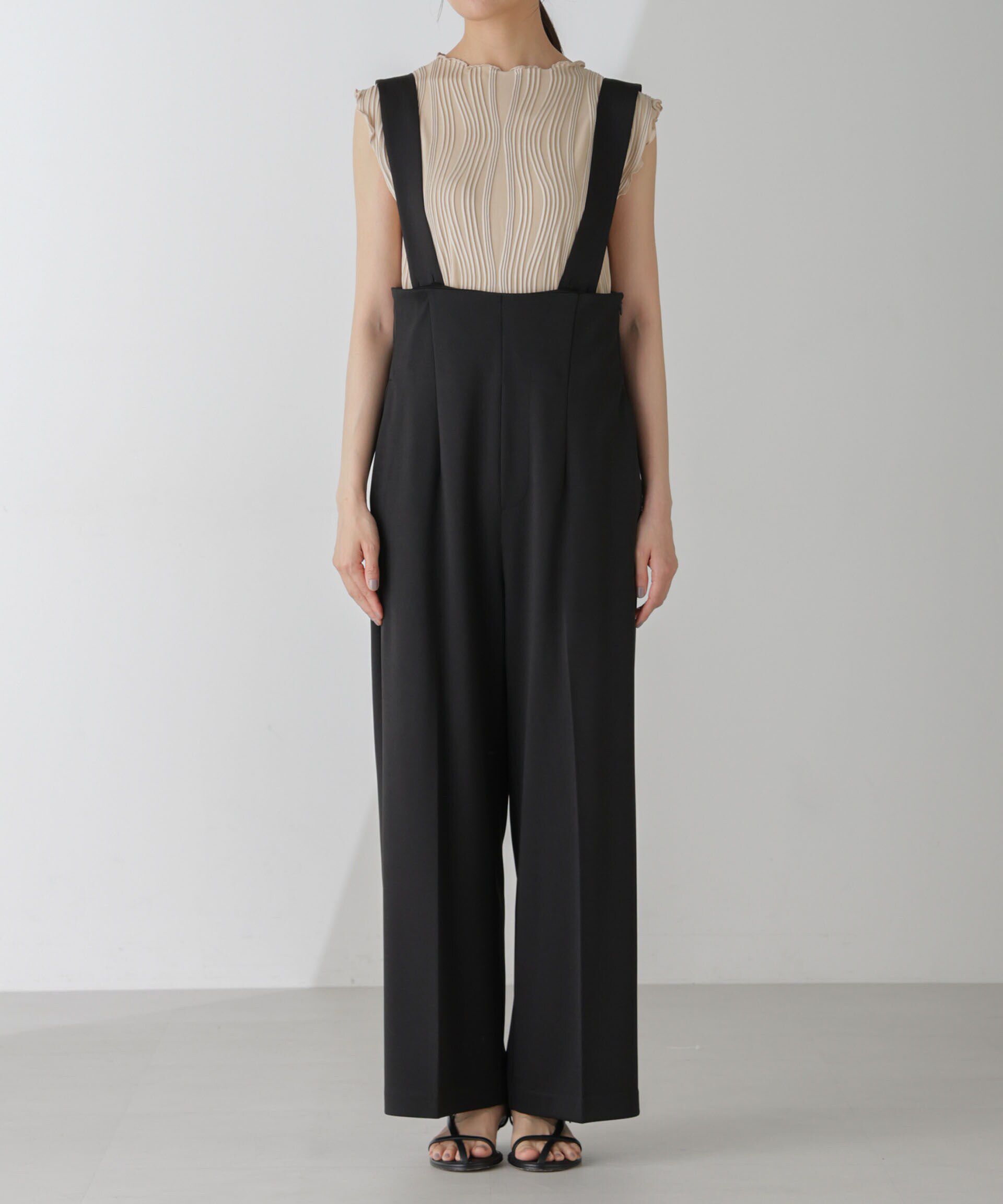 nano･universe「サス付きハイウエストパンツ」|ワンピース|