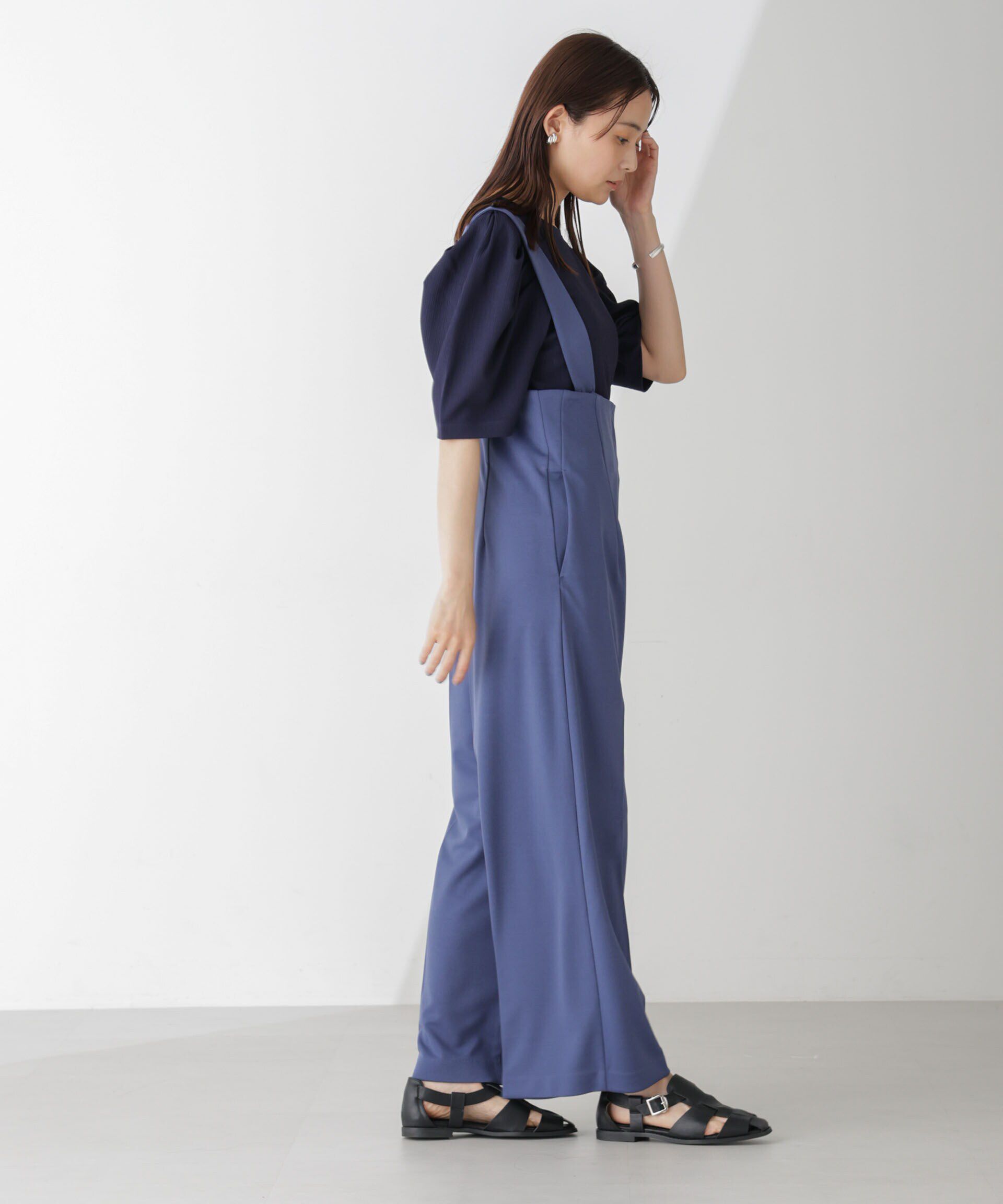 nano･universe「サス付きハイウエストパンツ」|ワンピース|