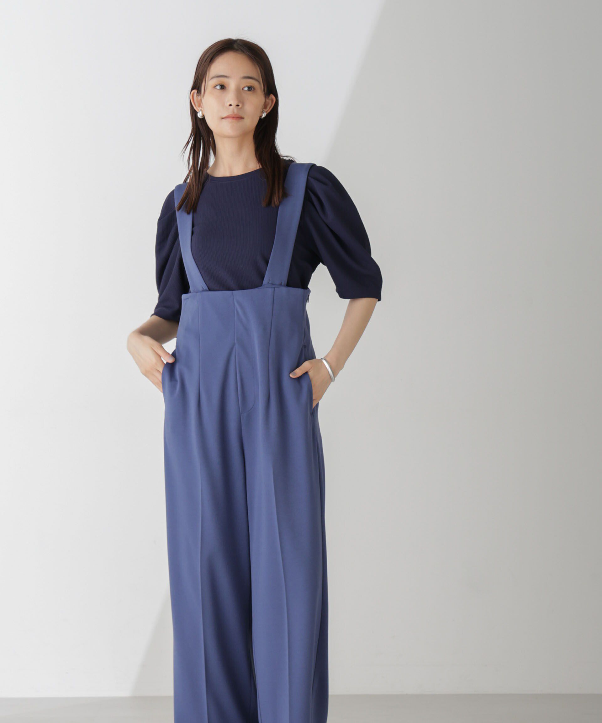 nano･universe「サス付きハイウエストパンツ」|ワンピース|