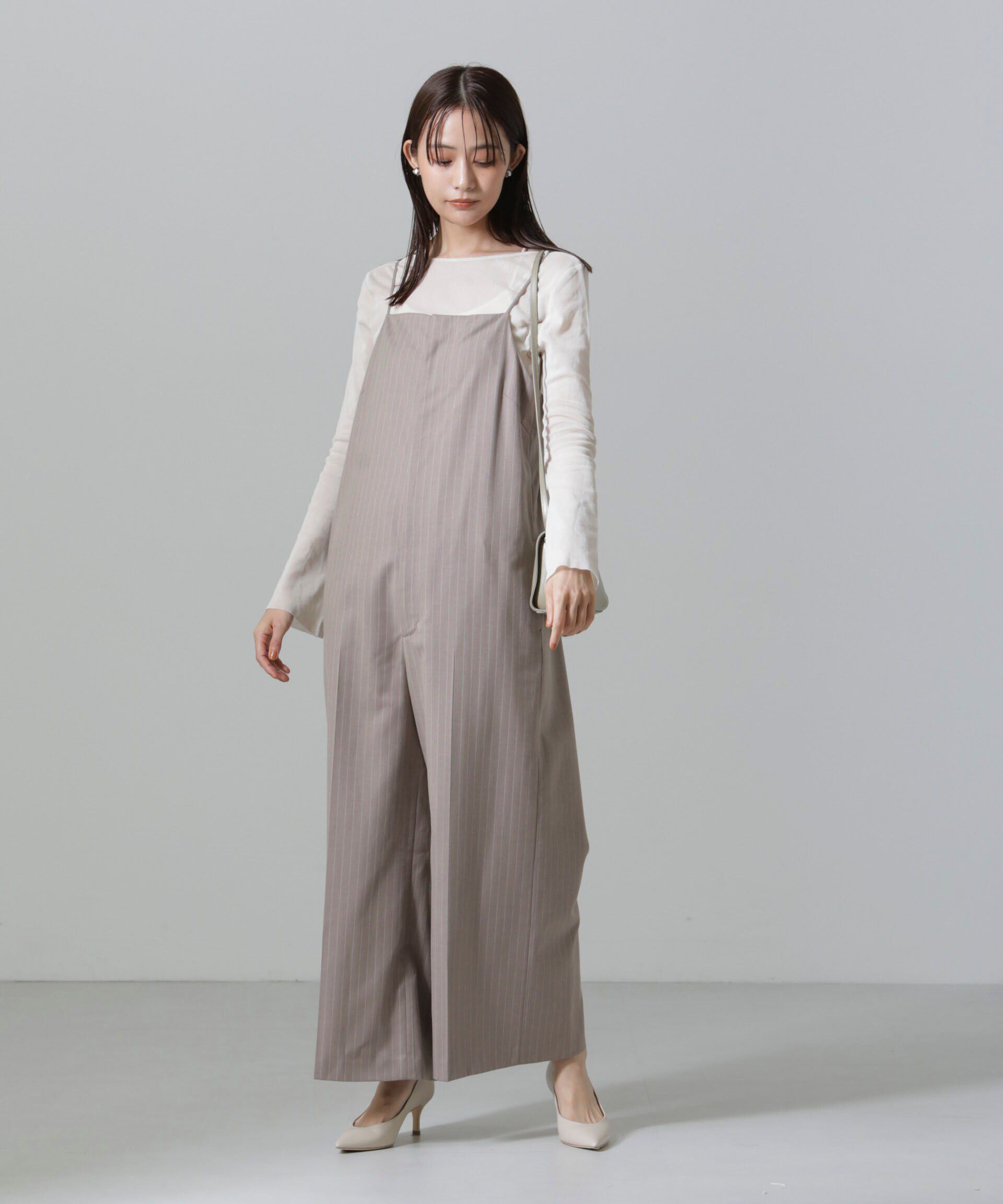 nano･universe「フレアスリーブメッシュトップス」|Tシャツ・カットソー|