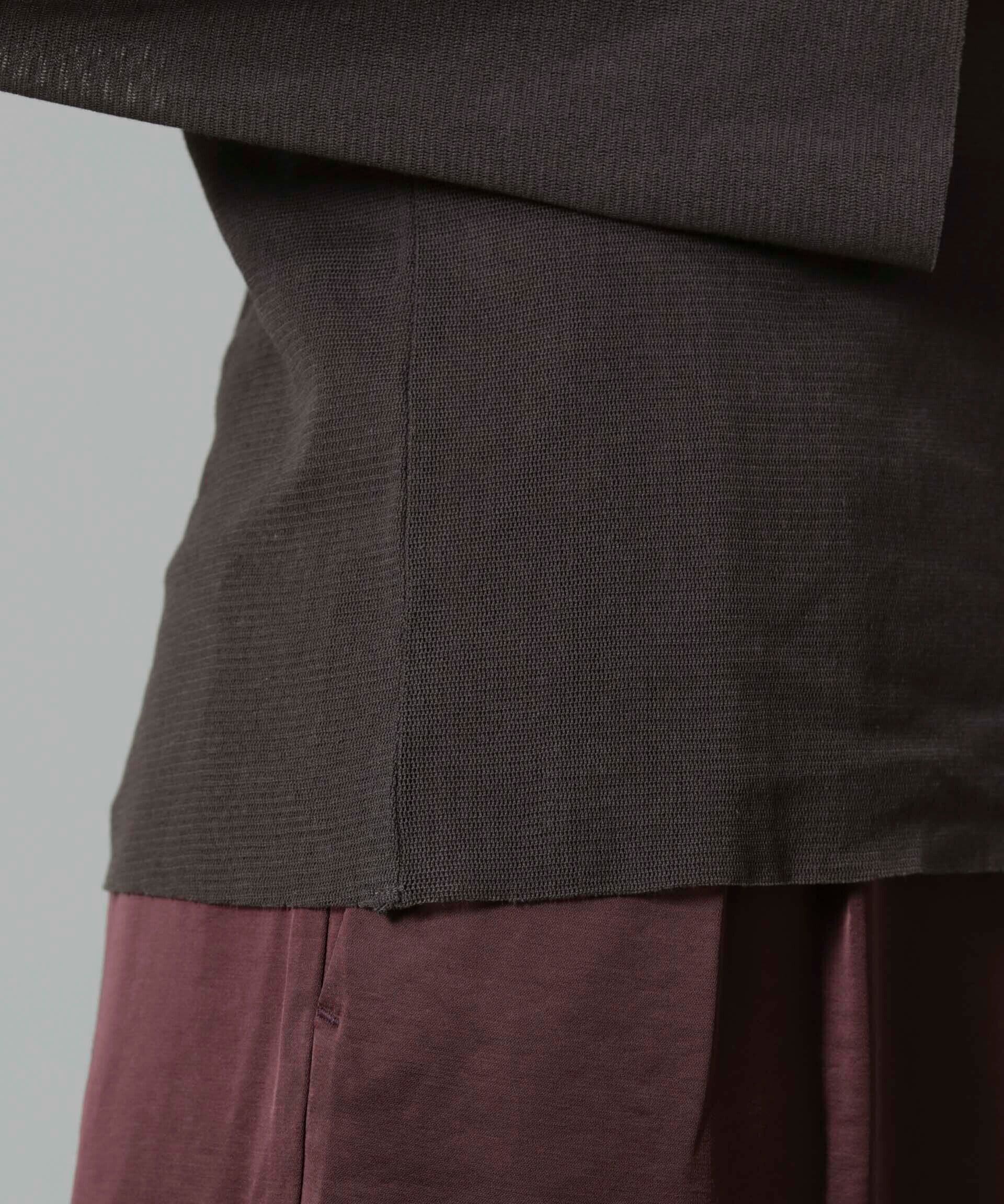 nano･universe「フレアスリーブメッシュトップス」|Tシャツ・カットソー|