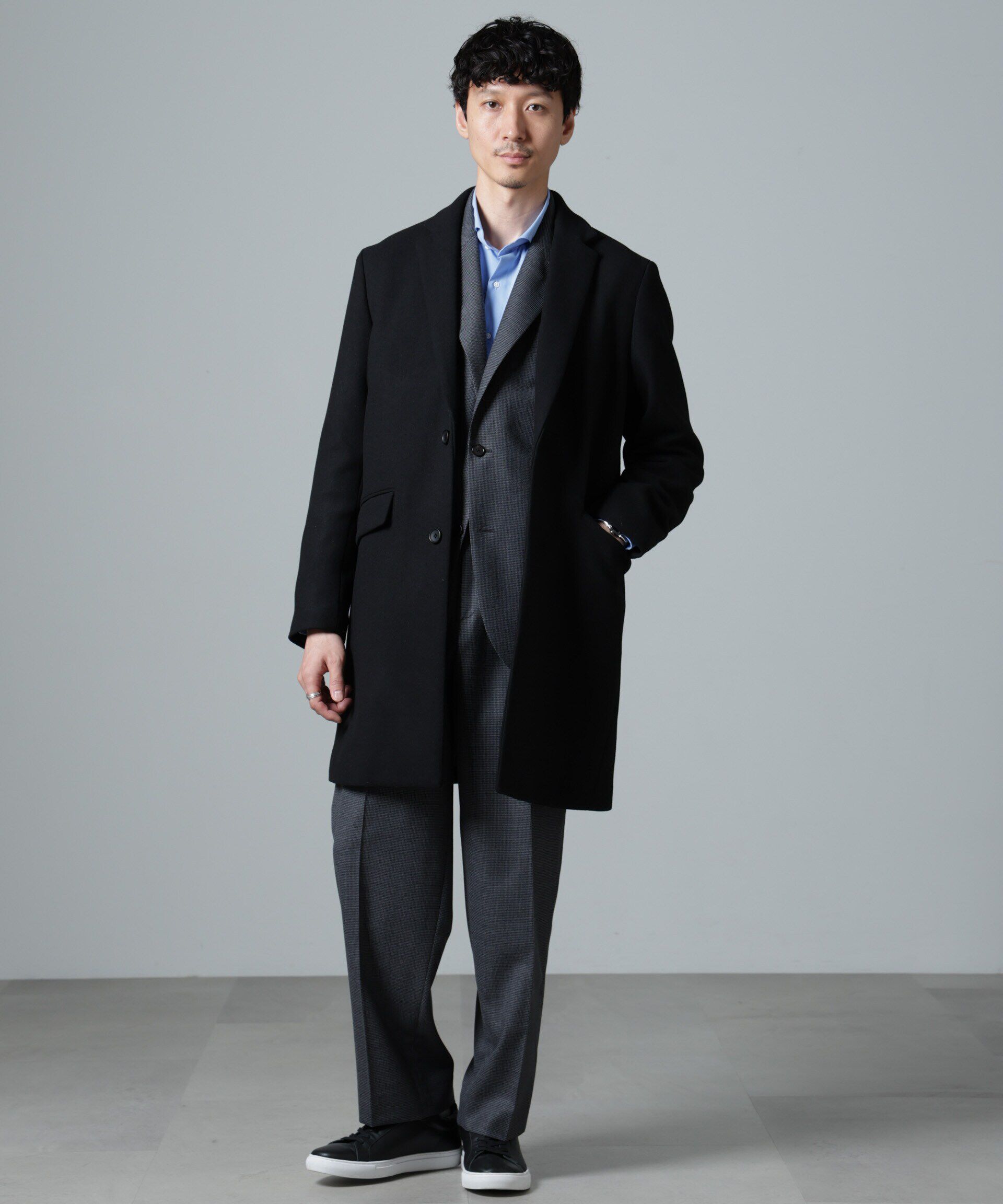 nano･universe「ウールブレンドメルトンチェスターコート」|その他|