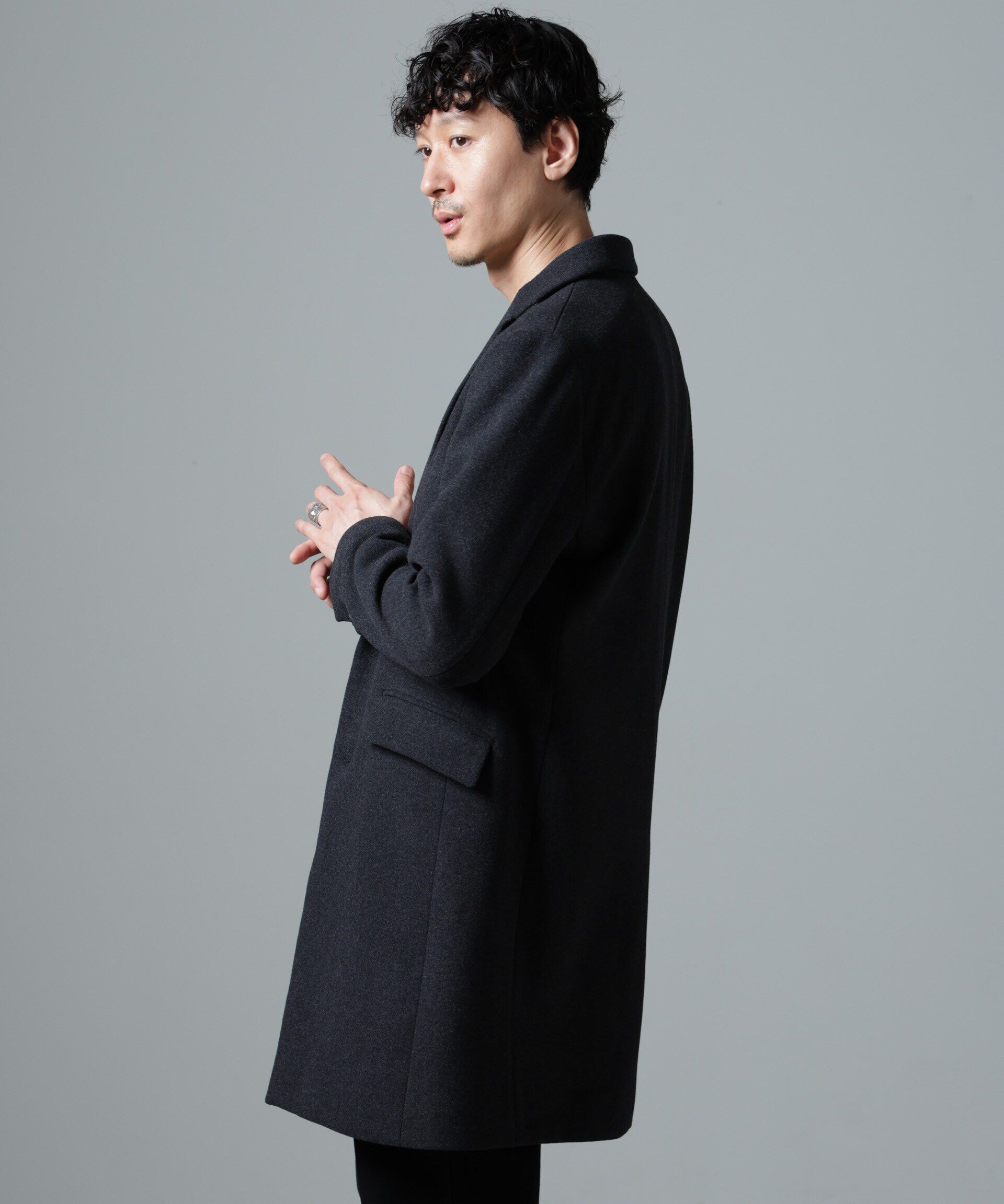 nano･universe「ウールブレンドメルトンチェスターコート」|その他|