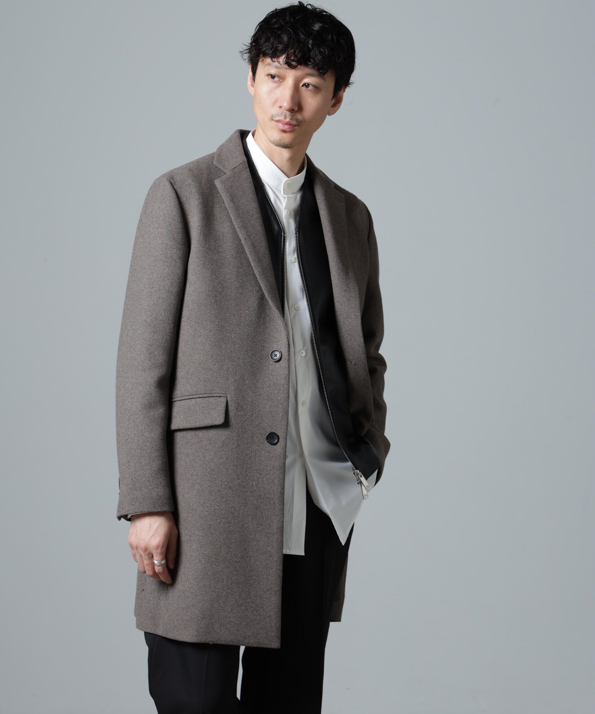 nano･universe「ウールブレンドメルトンチェスターコート」|その他|