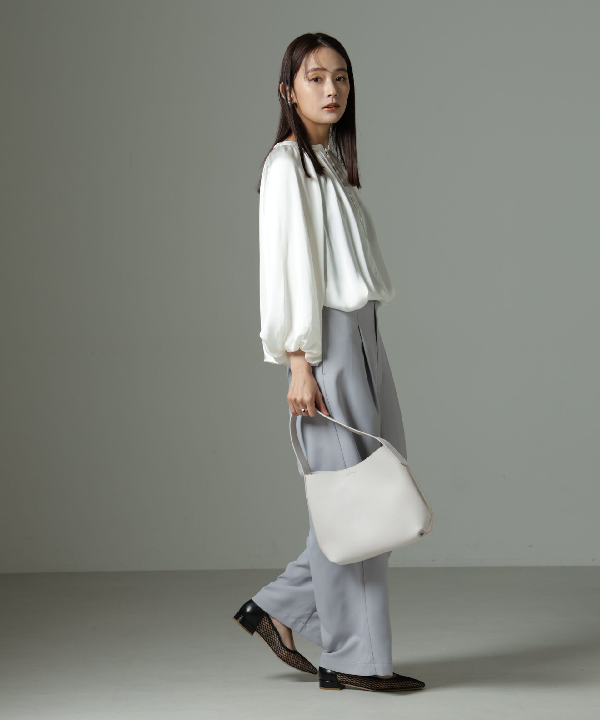 nano･universe「ウエストリボンベルトパンツ（セットアップ可）」|チノ|