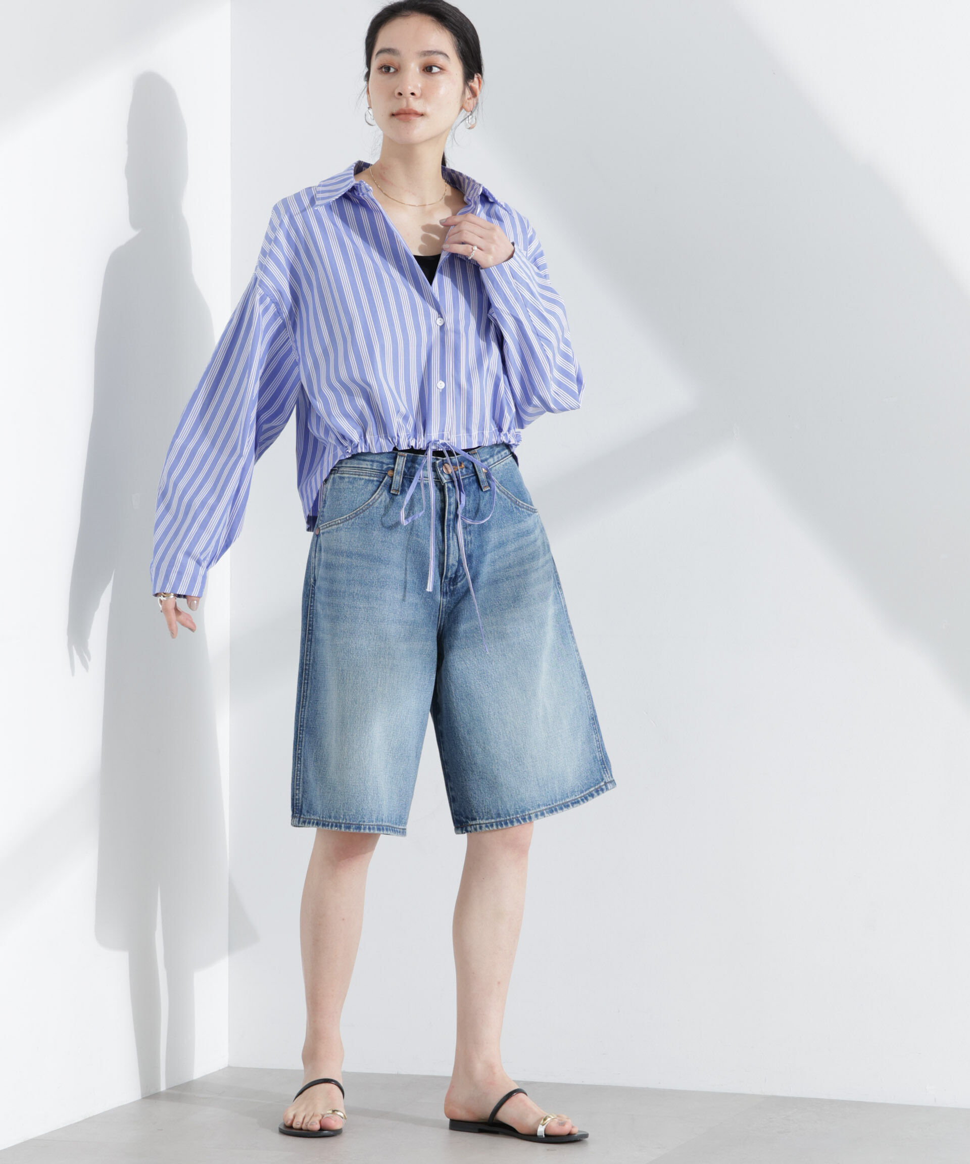 nano･universe「Wrangler/DENIM SHORTS」|チノ|