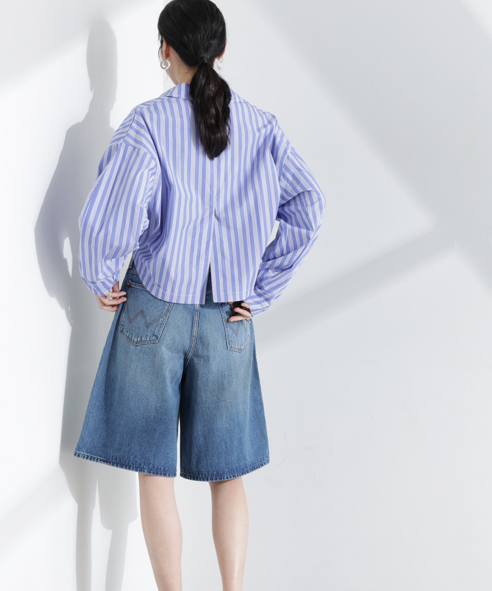 nano･universe「Wrangler/DENIM SHORTS」|チノ|