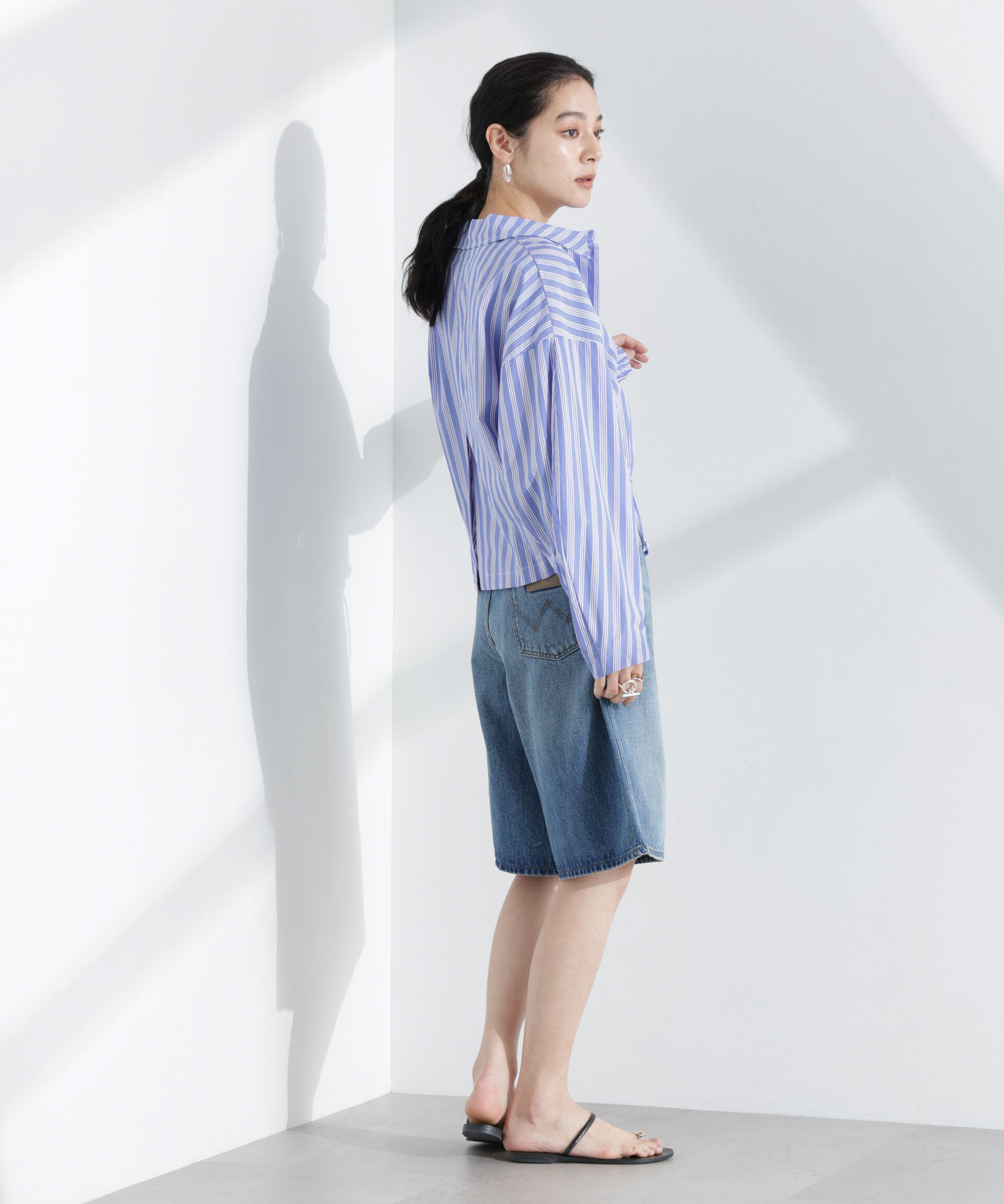 nano･universe「Wrangler/DENIM SHORTS」|チノ|