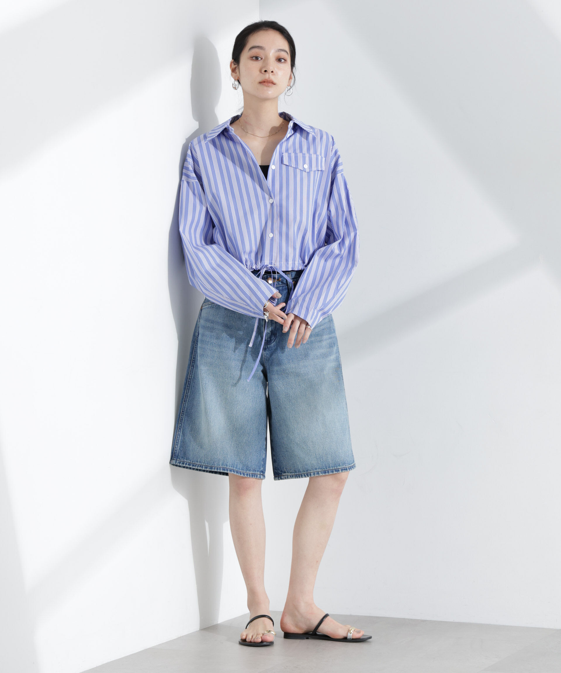 nano･universe「Wrangler/DENIM SHORTS」|チノ|