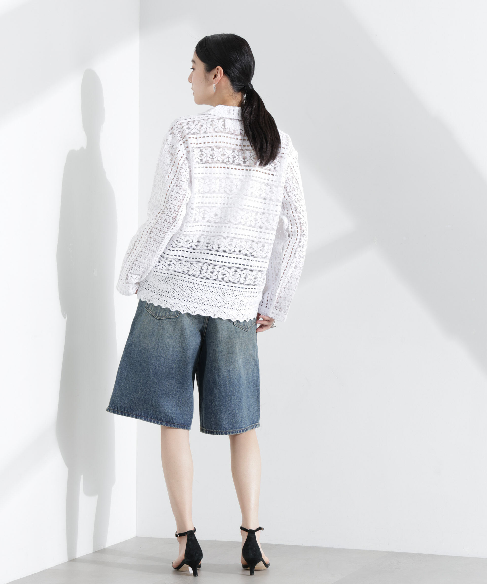 nano･universe「Wrangler/DENIM SHORTS」|チノ|