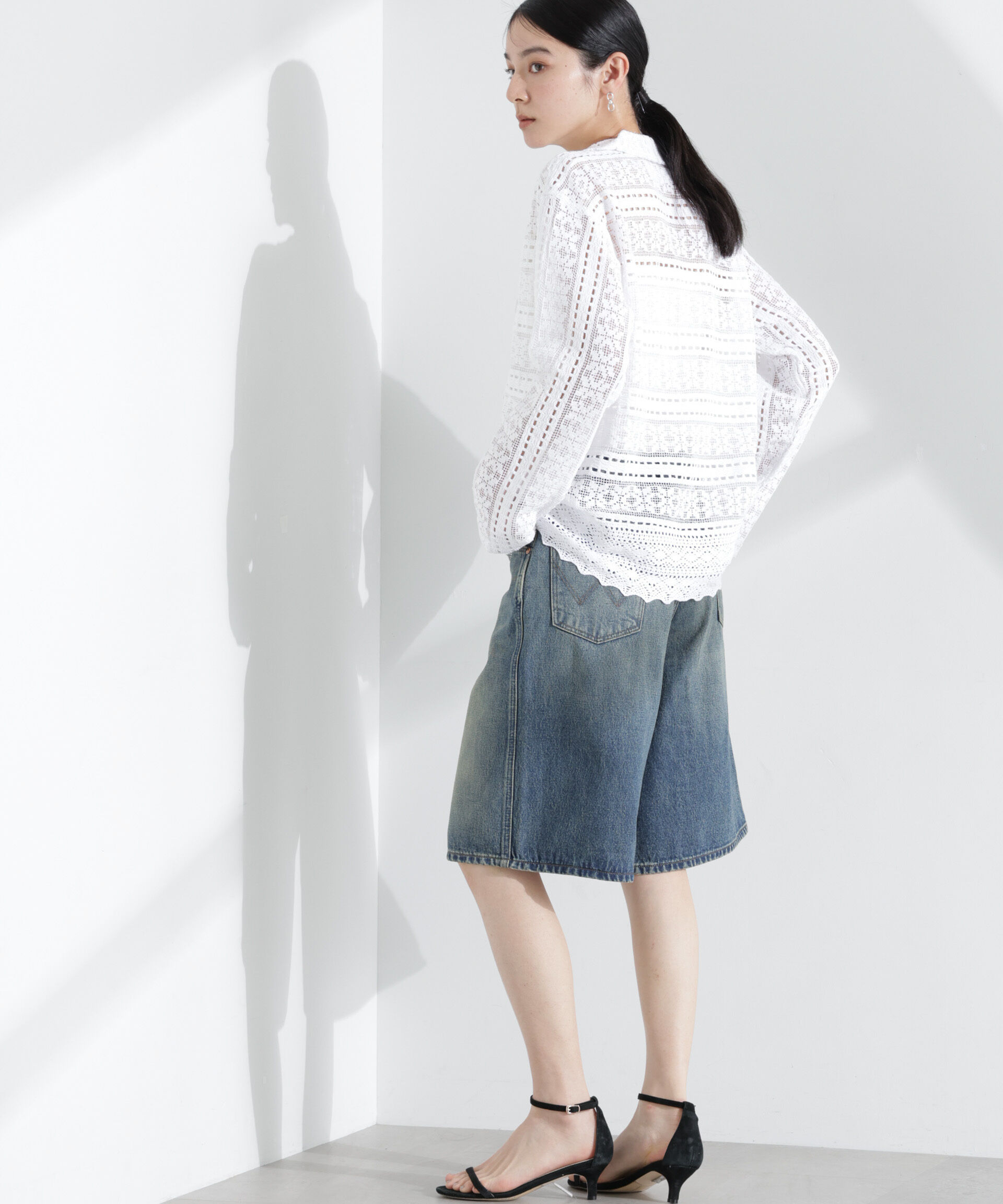 nano･universe「Wrangler/DENIM SHORTS」|チノ|