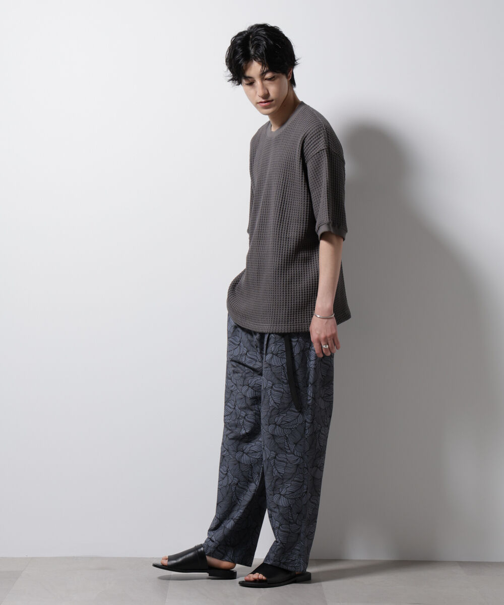 nano･universe「オニワッフルビッグTシャツ 五分袖」|Tシャツ・カットソー|