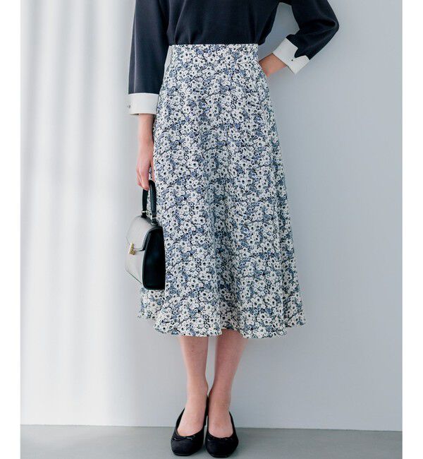 組曲「プランタンプリント フレアスカート」|スカート|ブラック系5