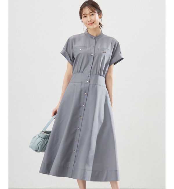 組曲「【WEB限定】シアーボイルワンピース」|ワンピース|グレー系