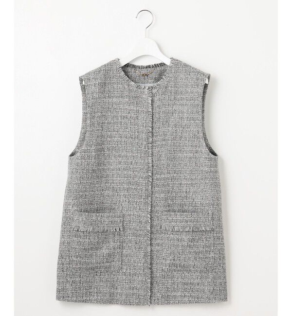 自由区「【カタログ掲載・セットアップ対応】ライトミックスツイード ジレ」|ベスト・ジレ|