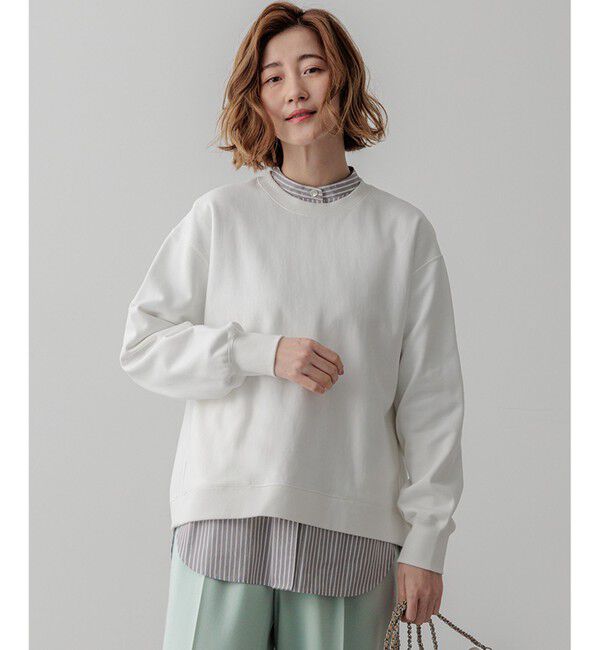 23区「【WEB&一部店舗限定カラーあり/Oggi2月号掲載】カラー スウェット」|Tシャツ・カットソー|[一部店舗限定