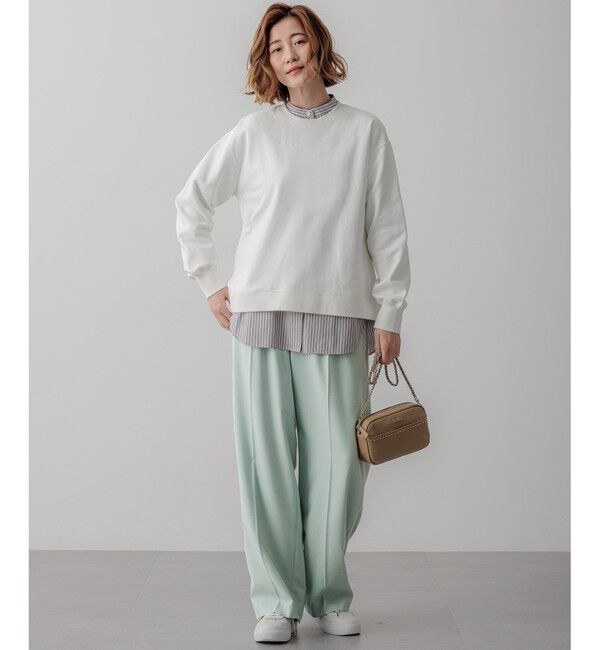 23区「【WEB&一部店舗限定カラーあり/Oggi2月号掲載】カラー スウェット」|Tシャツ・カットソー|