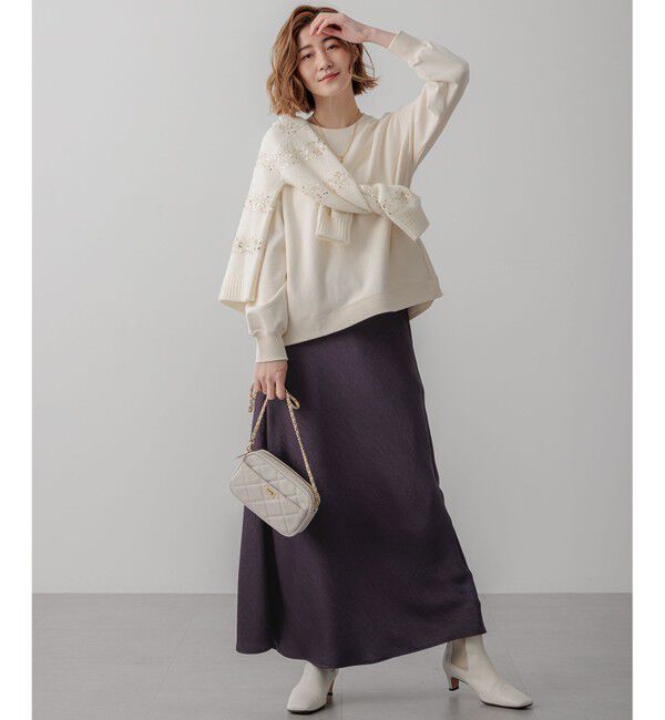 23区「【WEB&一部店舗限定カラーあり/Oggi2月号掲載】カラー スウェット」|Tシャツ・カットソー|