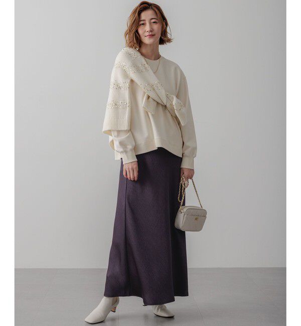 23区「【WEB&一部店舗限定カラーあり/Oggi2月号掲載】カラー スウェット」|Tシャツ・カットソー|