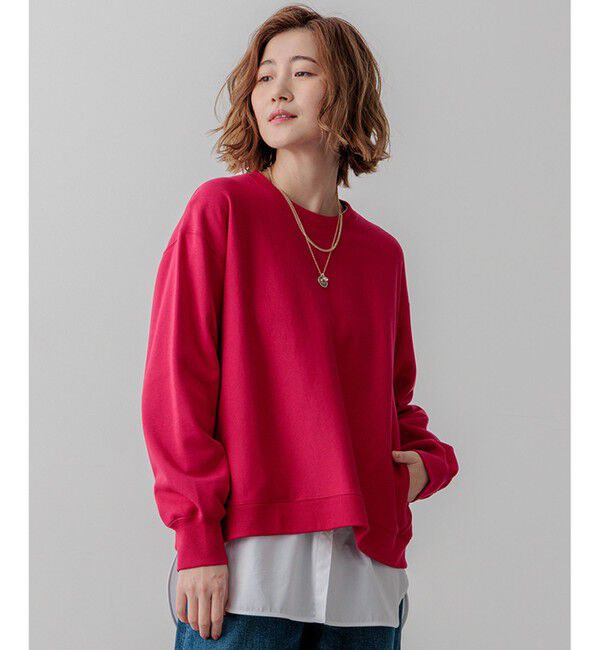 23区「【WEB&一部店舗限定カラーあり/Oggi2月号掲載】カラー スウェット」|Tシャツ・カットソー|[一部店舗限定