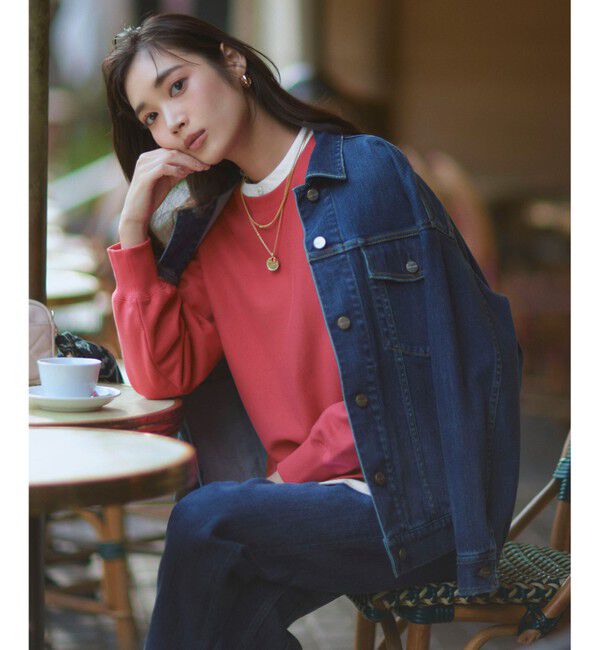 23区「【WEB&一部店舗限定カラーあり/Oggi2月号掲載】カラー スウェット」|Tシャツ・カットソー|ｶﾞｰﾈｯﾄ(1