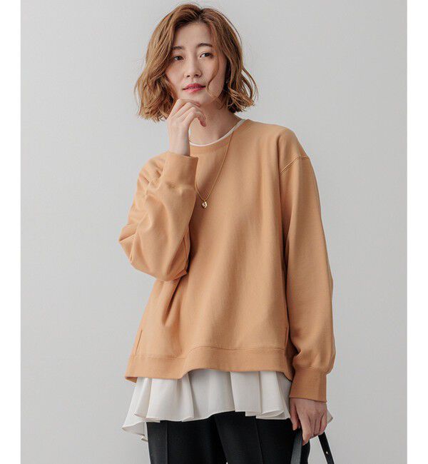 23区「【WEB&一部店舗限定カラーあり/Oggi2月号掲載】カラー スウェット」|Tシャツ・カットソー|[一部店舗限定